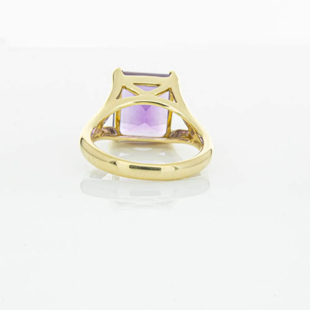 14ct Yellow Gold Amethyst Verona Ring