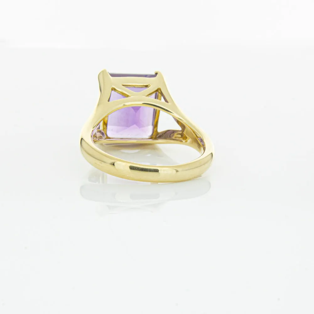 14ct Yellow Gold Amethyst Verona Ring