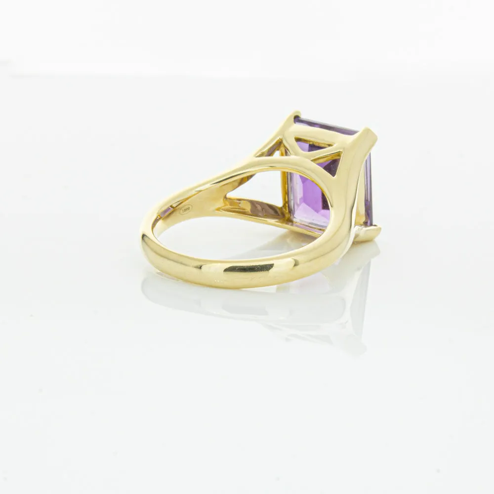 14ct Yellow Gold Amethyst Verona Ring