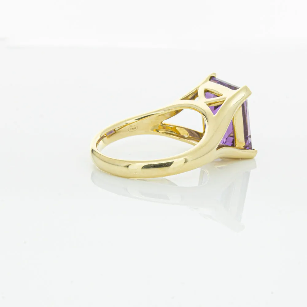 14ct Yellow Gold Amethyst Verona Ring