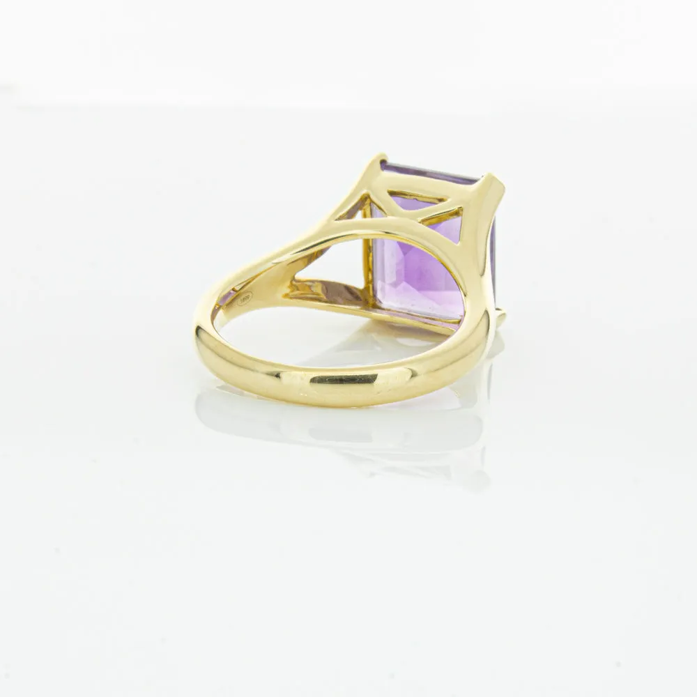 14ct Yellow Gold Amethyst Verona Ring