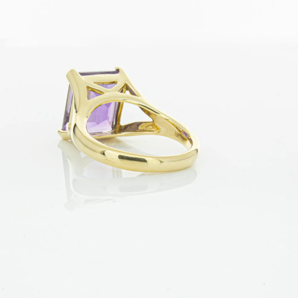 14ct Yellow Gold Amethyst Verona Ring