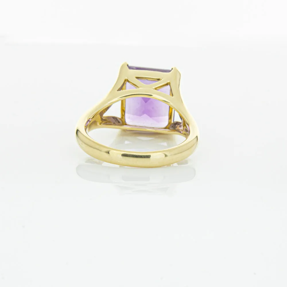 14ct Yellow Gold Amethyst Verona Ring