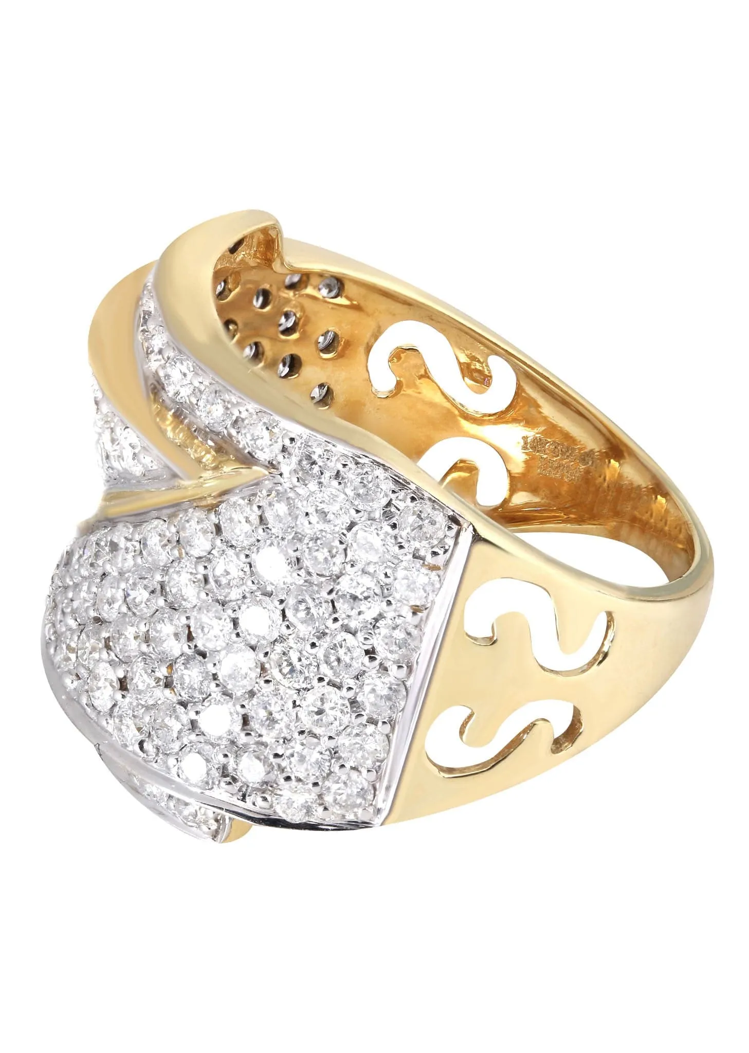 14K Ladies Diamond Cocktail Ring | 2.45 Carats | 7.69 Grams