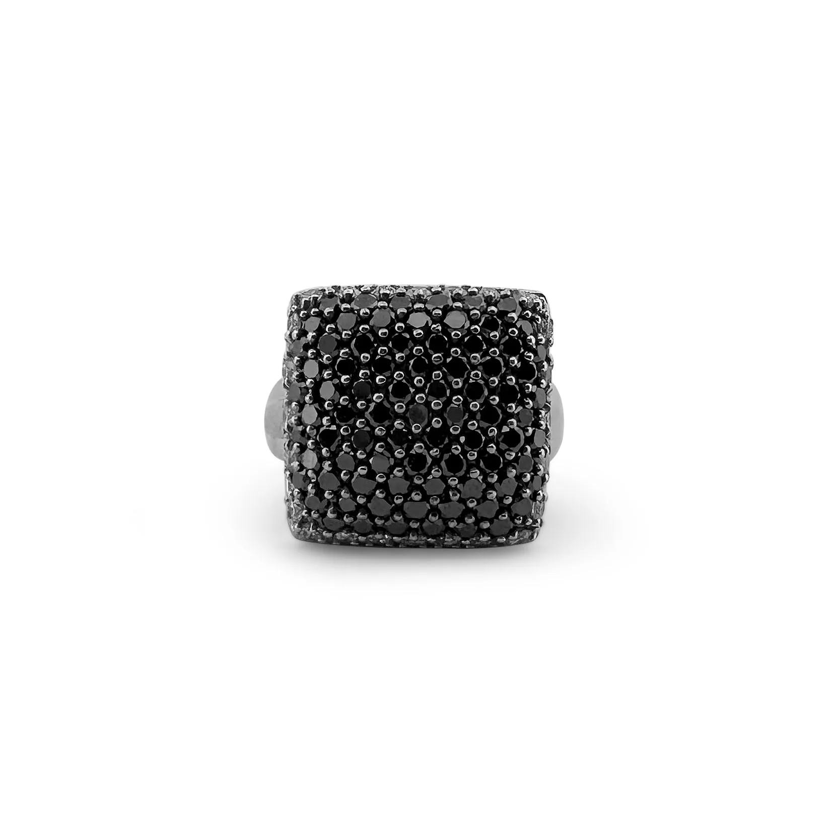 2.50ctw Black & White Diamonds 14k White Gold Ring by Effy