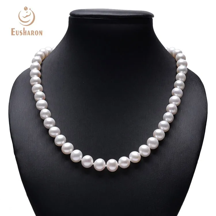 9-10mm AA  White Freshwater Pearl Necklace