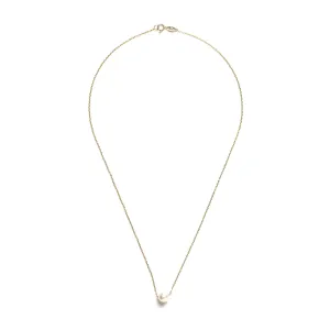 9 Carat Gold Collection Pearl Necklace, Gold