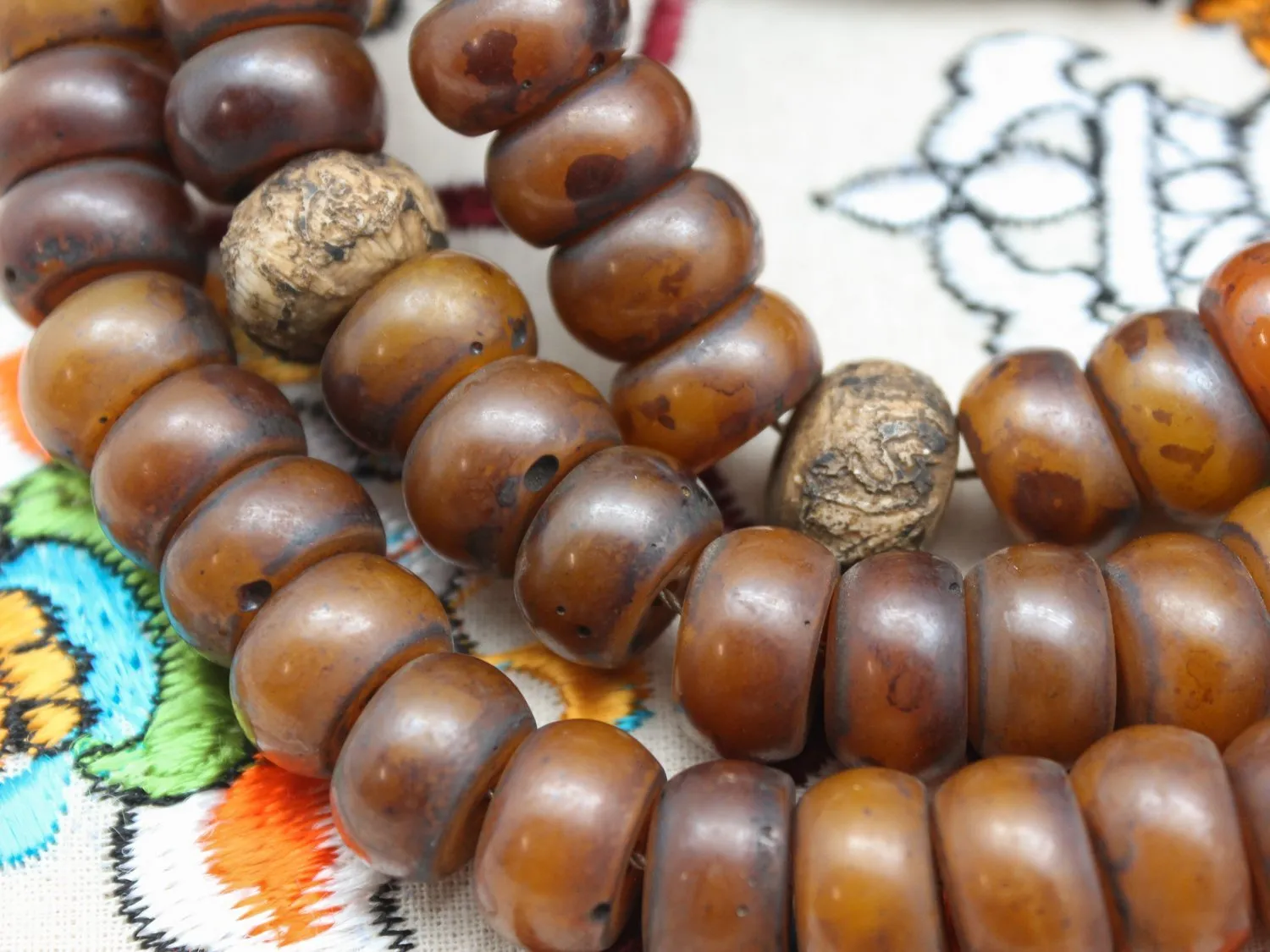 Aged Copal Himalayan Mala