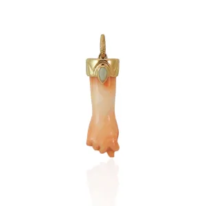 Apricot Figa with Opal Pendant