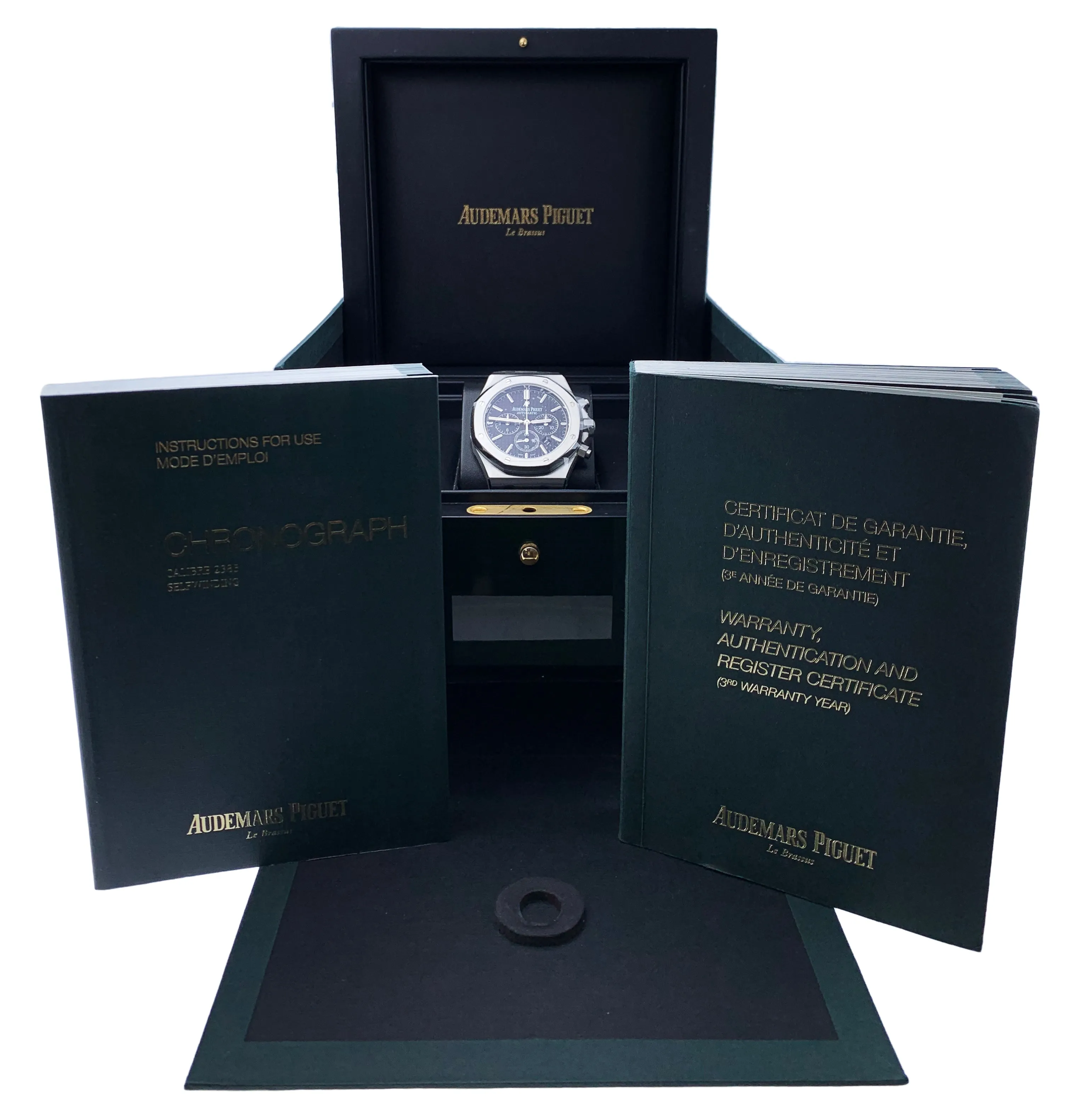 Audemars Piguet Royal Oak 26320ST Black Dial Mens Watch Box & Papers