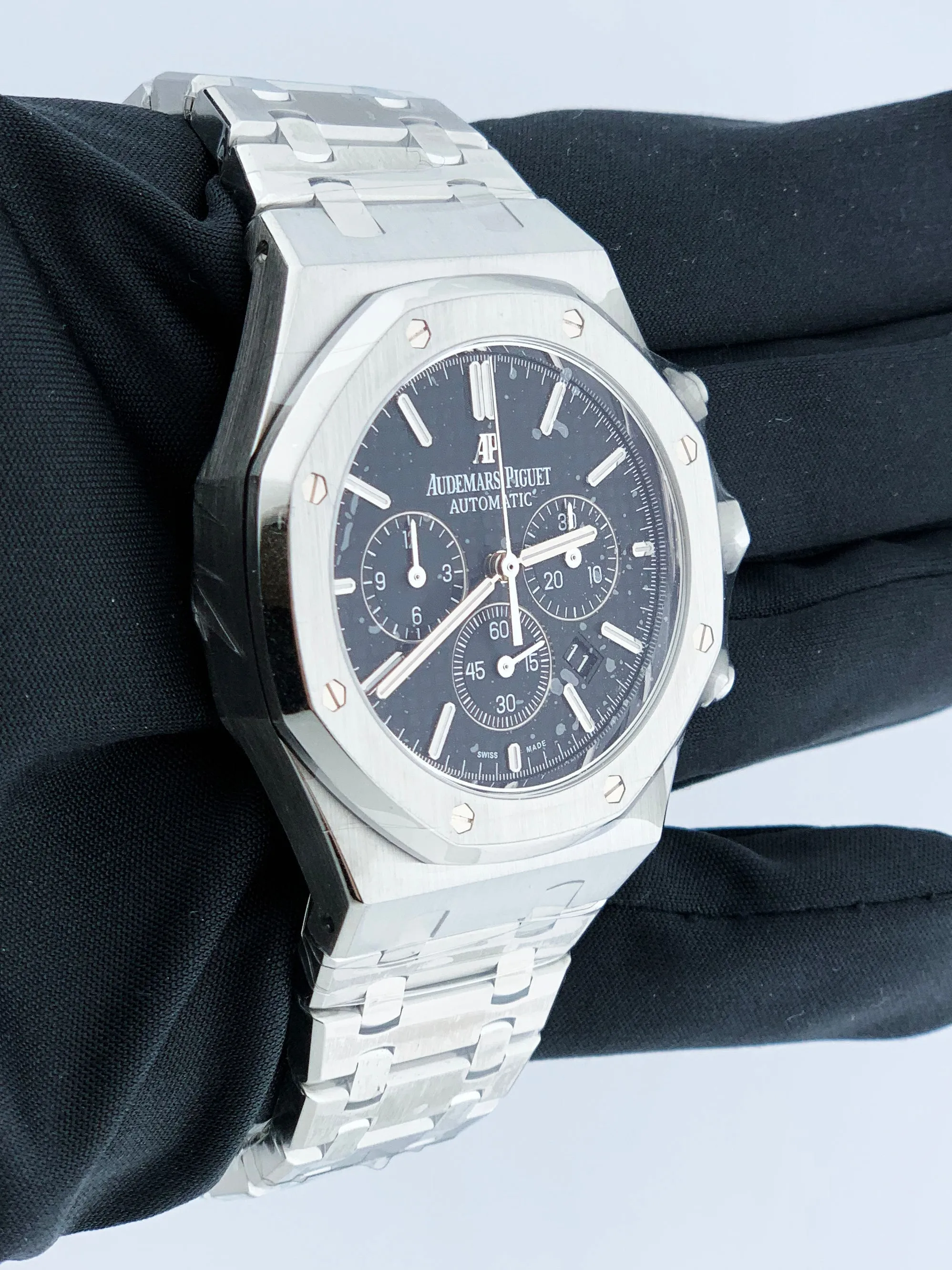 Audemars Piguet Royal Oak 26320ST Black Dial Mens Watch Box & Papers