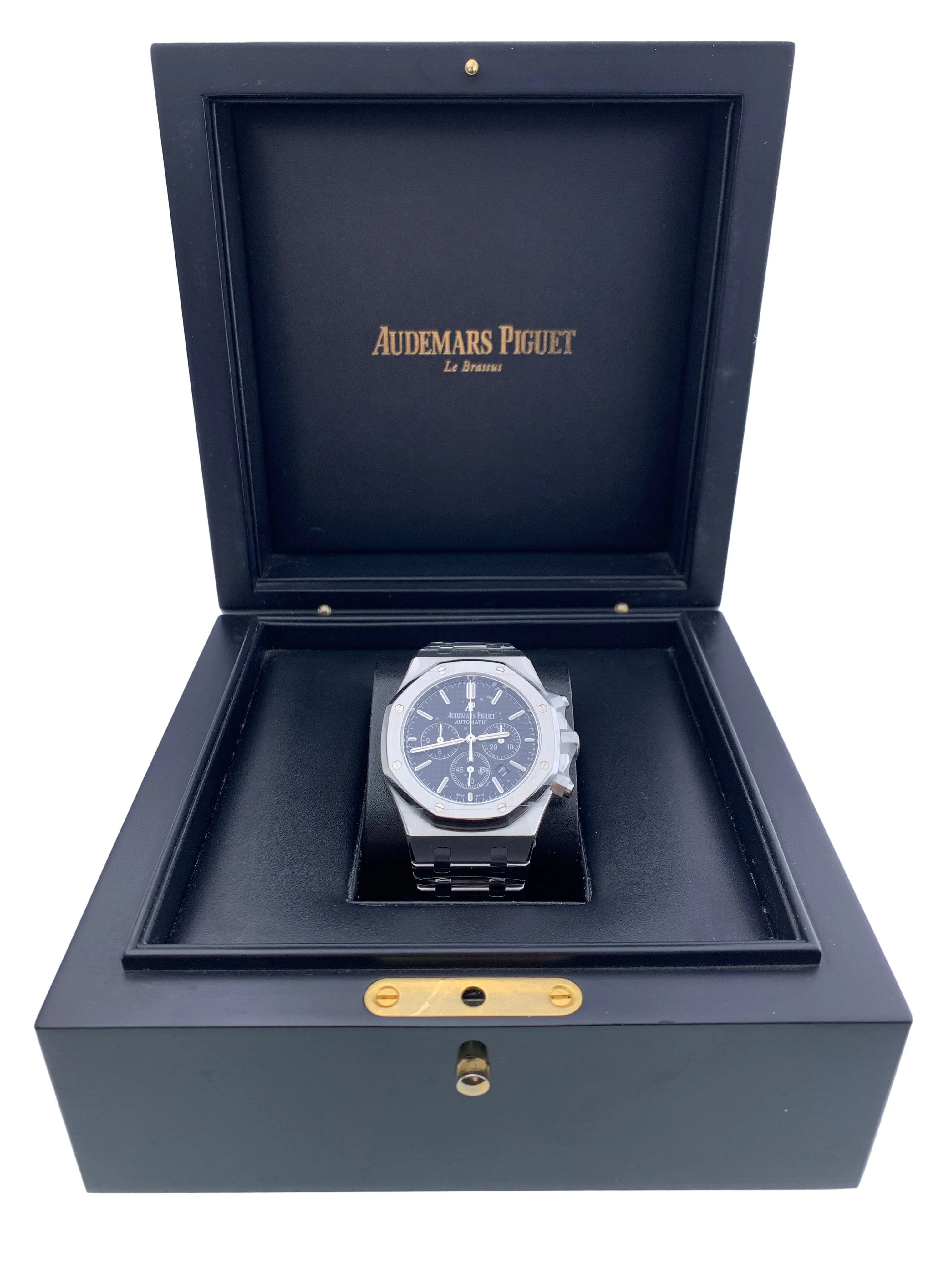 Audemars Piguet Royal Oak 26320ST Black Dial Mens Watch Box & Papers