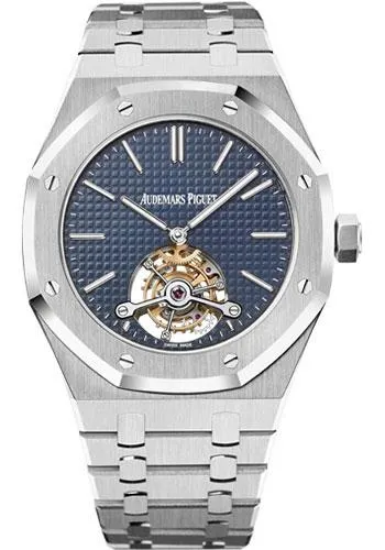 Audemars Piguet Royal Oak Extra-Thin Tourbillon Watch-Blue Dial 41mm-26510ST.OO.1220ST.01