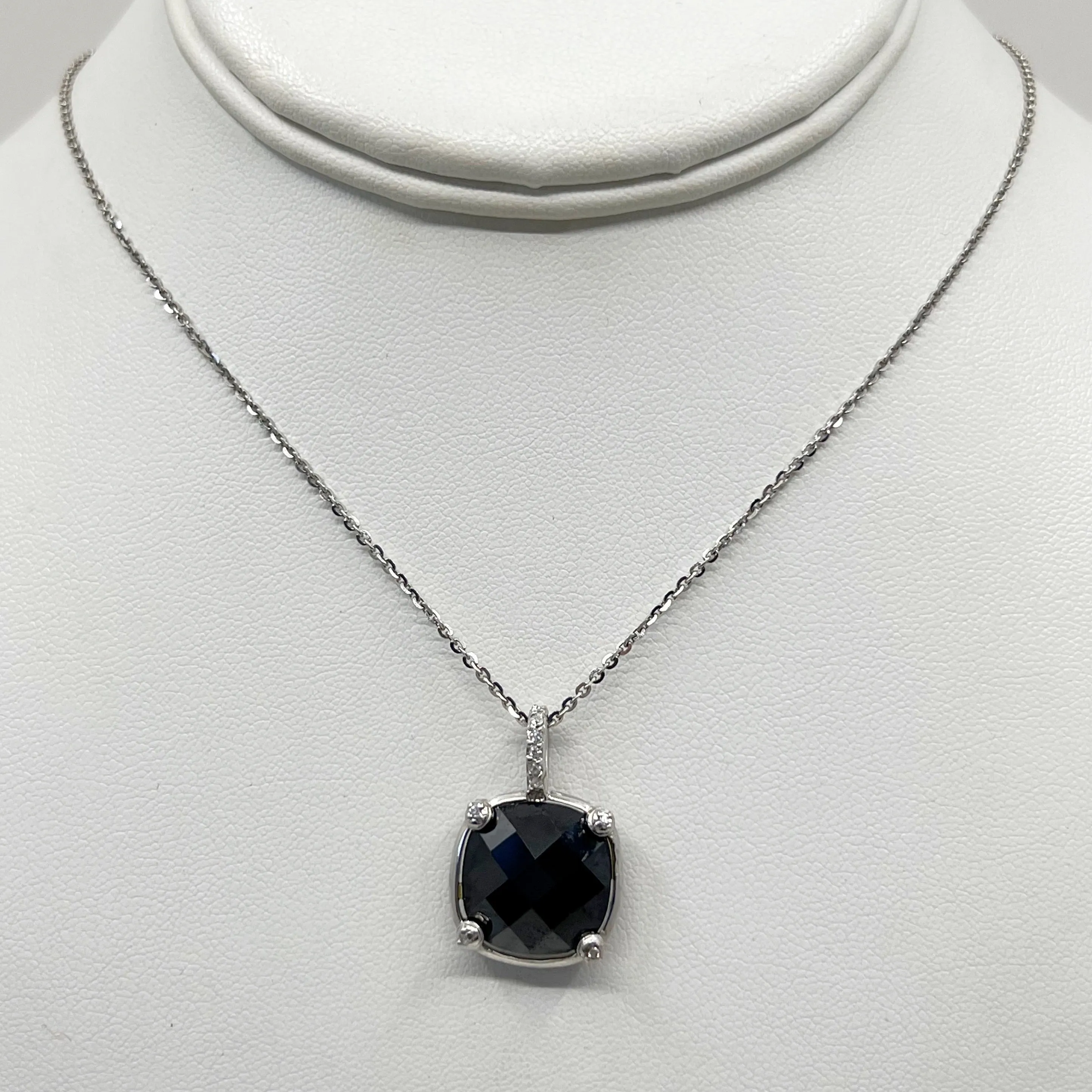 Berricle Sterling silver onyx & cubic zirconia necklace