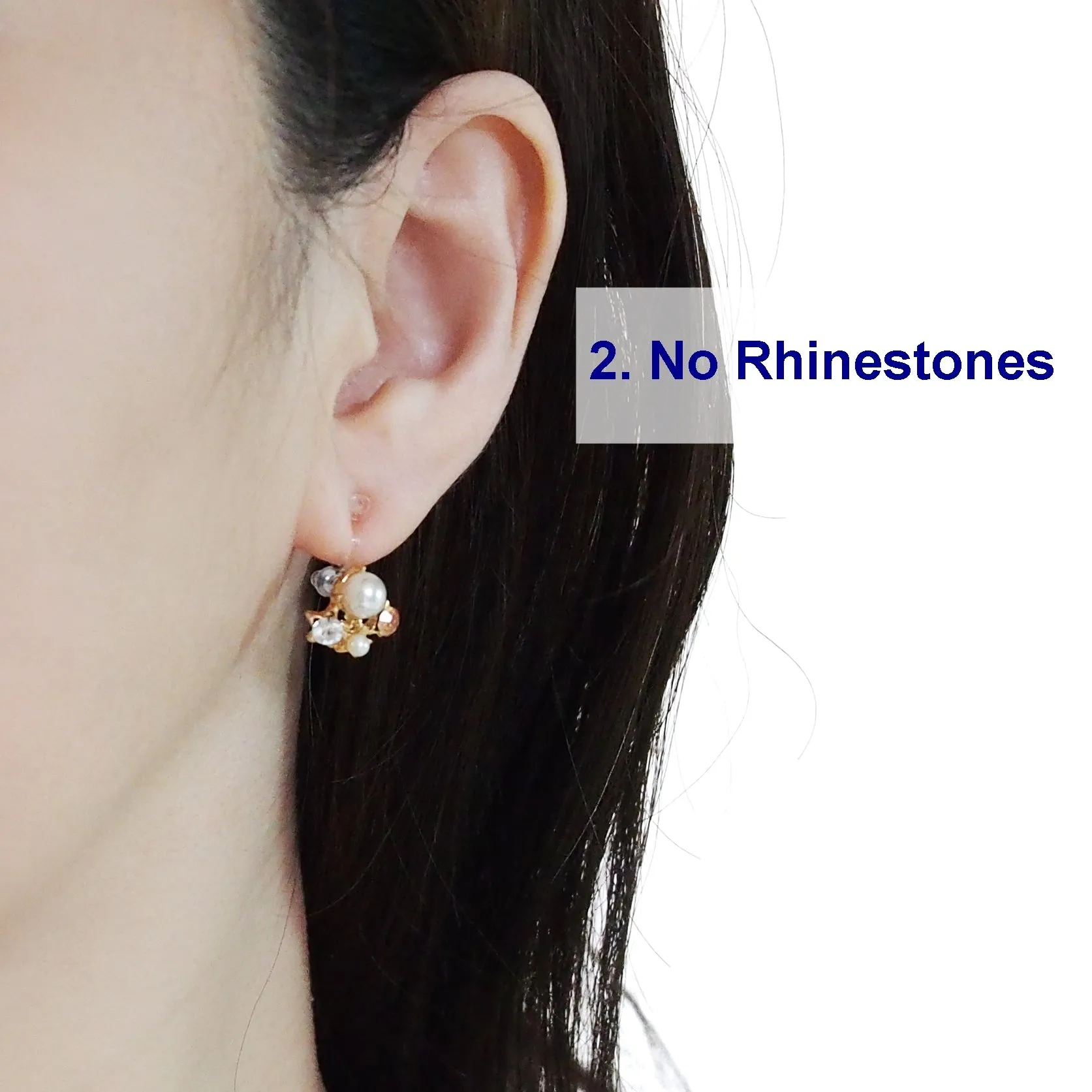 Best seller!  2 pairs of Pierced look and comfortable invisible clip on earring converters