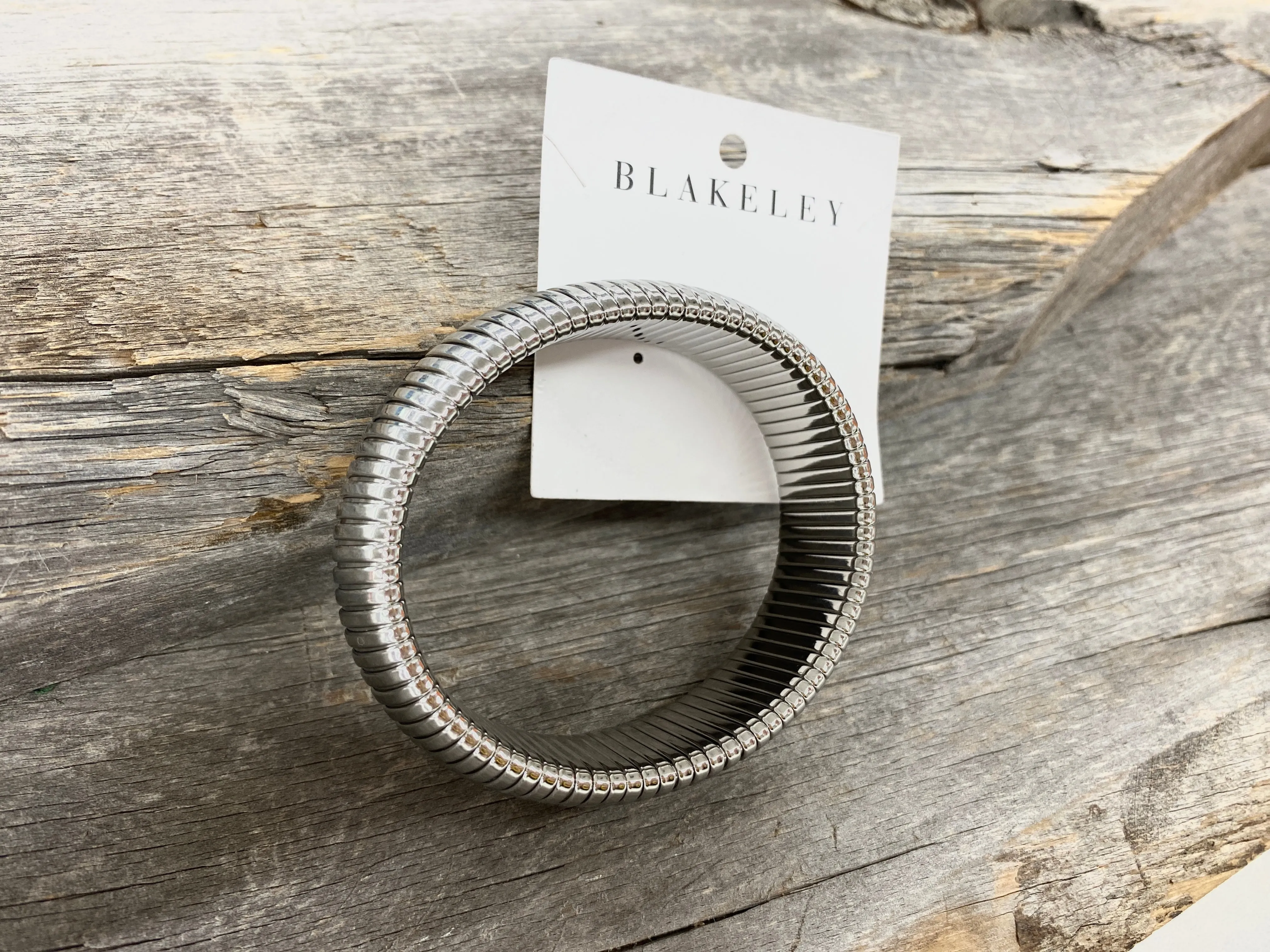 Blakeley Silver Link Bangle Bracelette