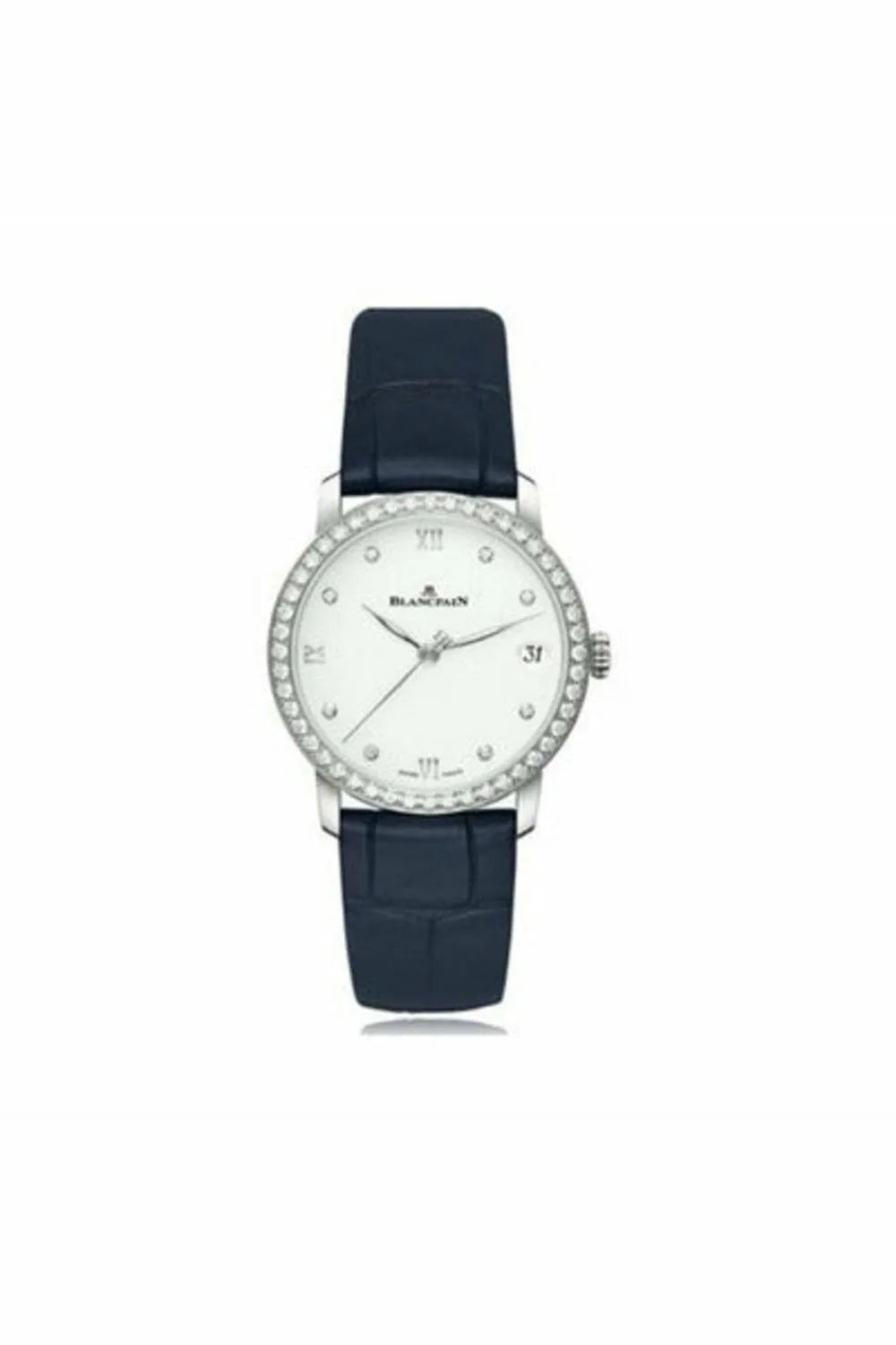 blancpain villeret ultra slim 33.2mm ladies watch ref. 6127-4628-55b