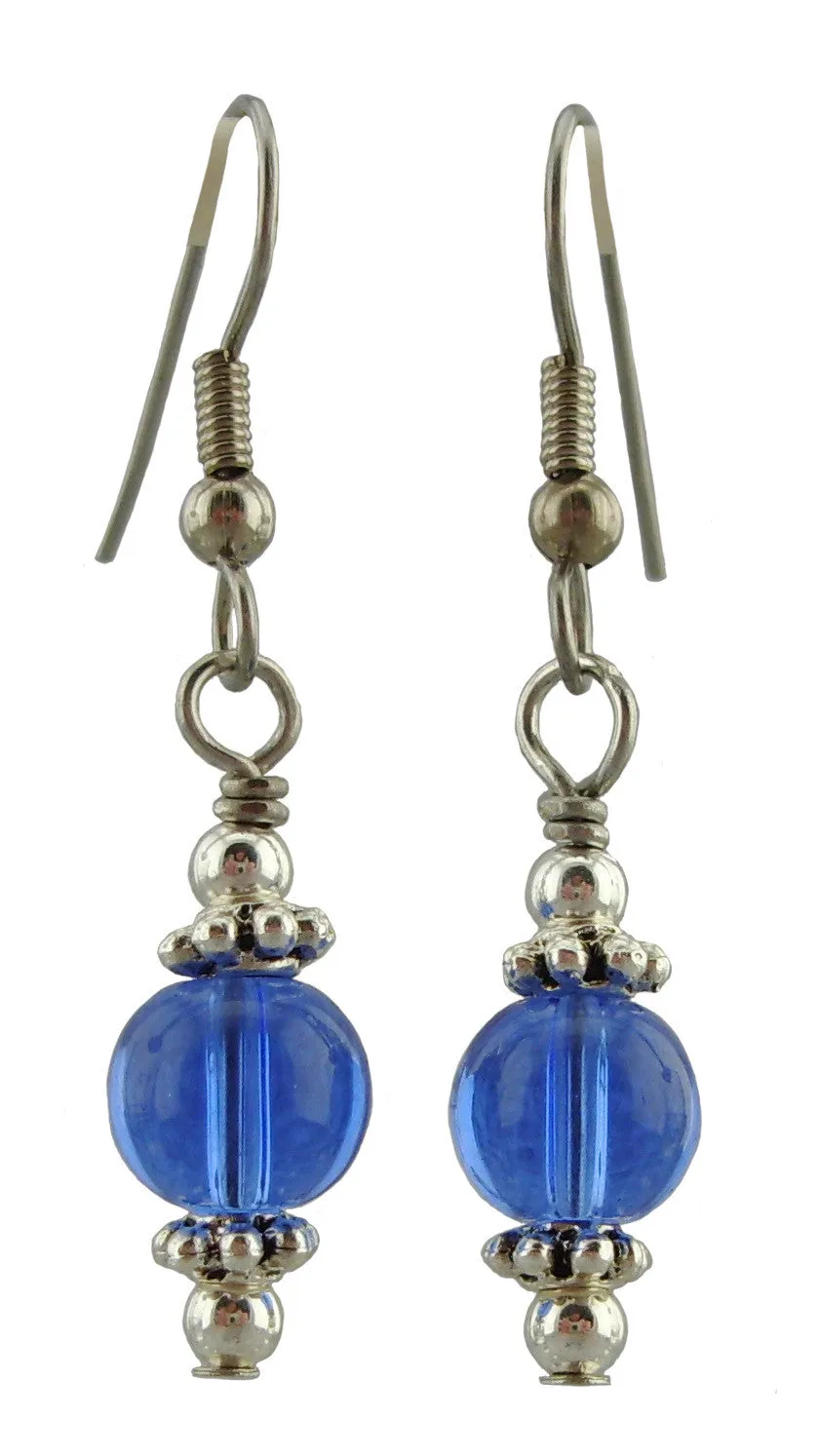 Blue Drop Earrings