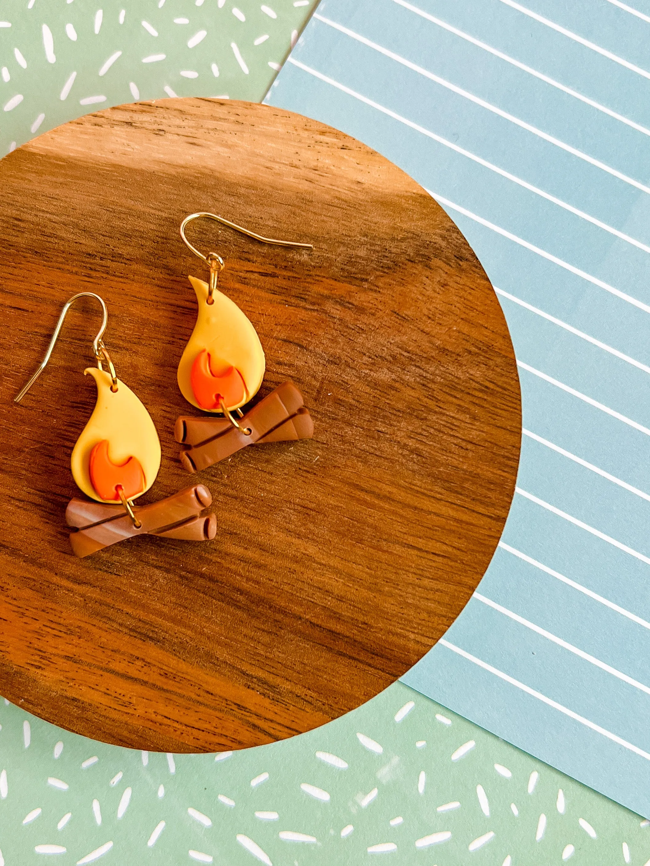 Campfire Earrings | Clay Earrings