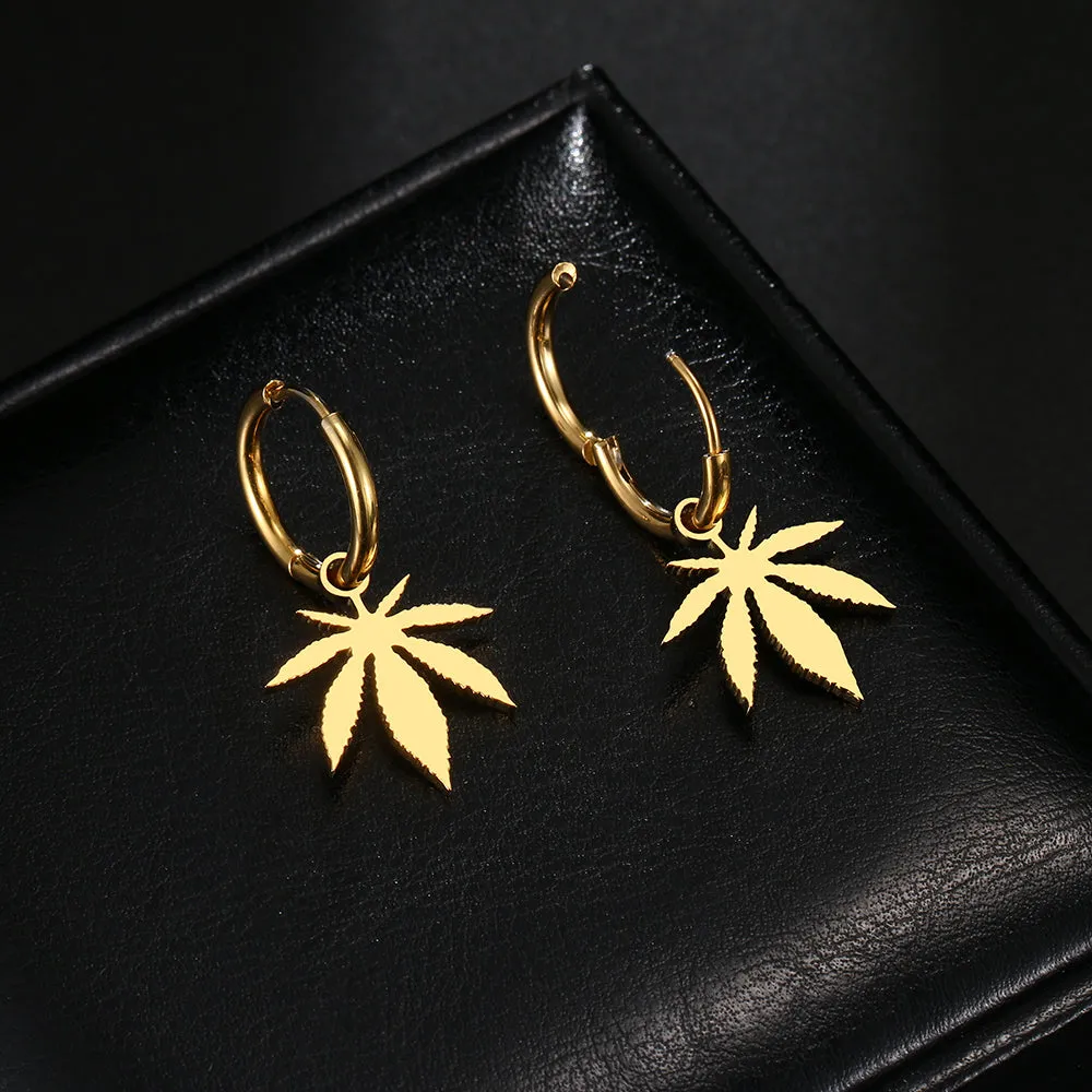 Cannabis Leaf Earrings