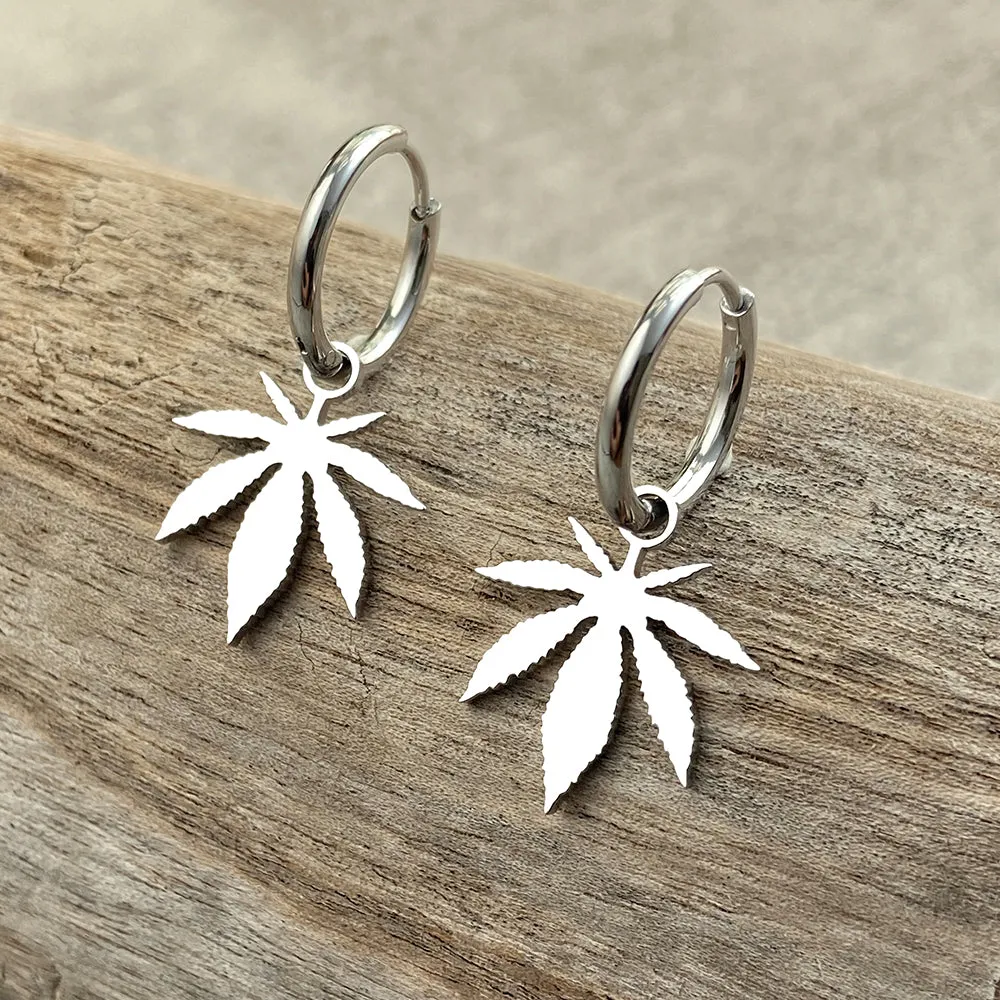 Cannabis Leaf Earrings