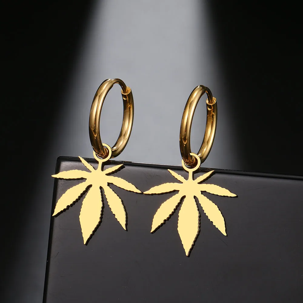 Cannabis Leaf Earrings