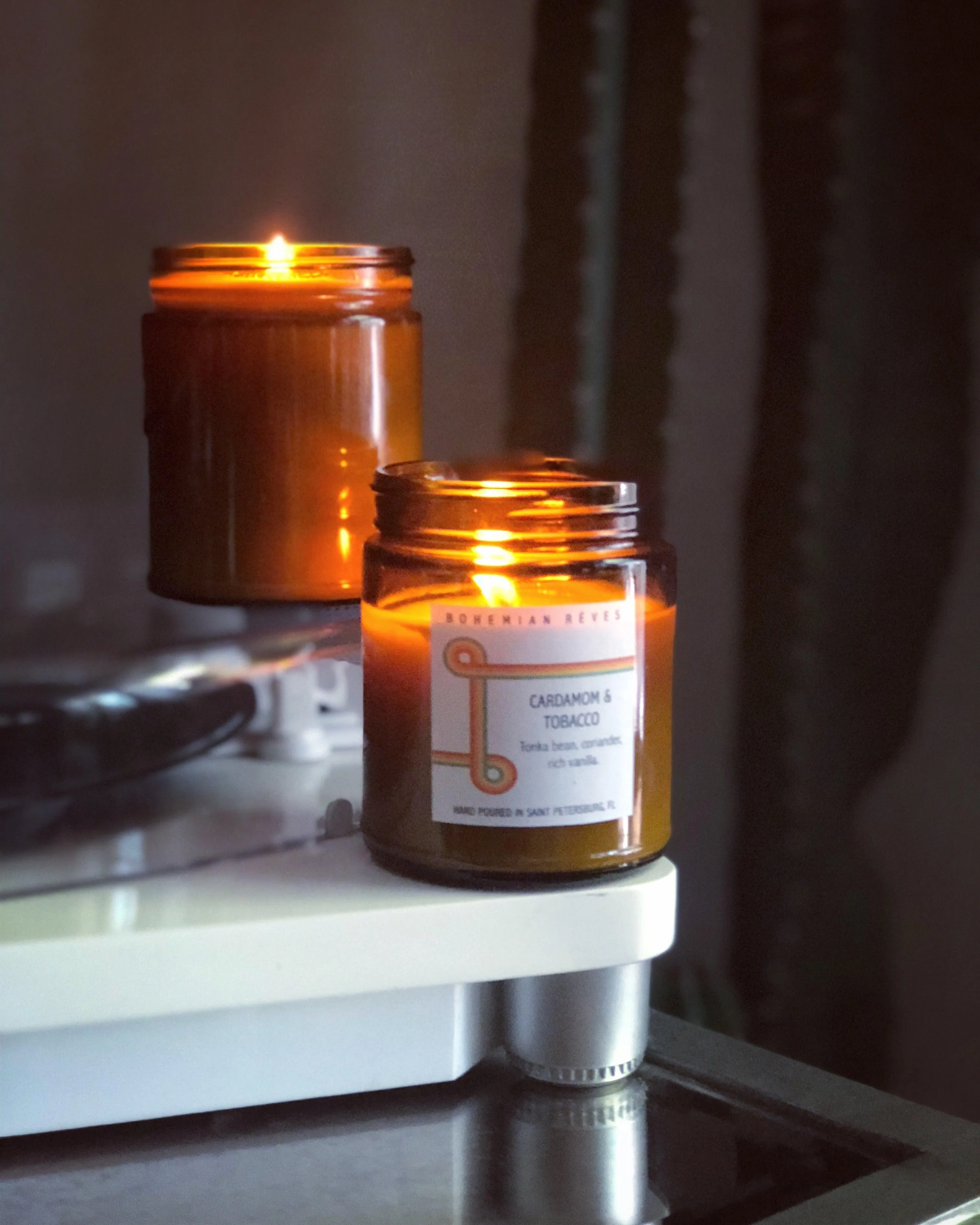 Cardamom   Tobacco Fall Soy Candle