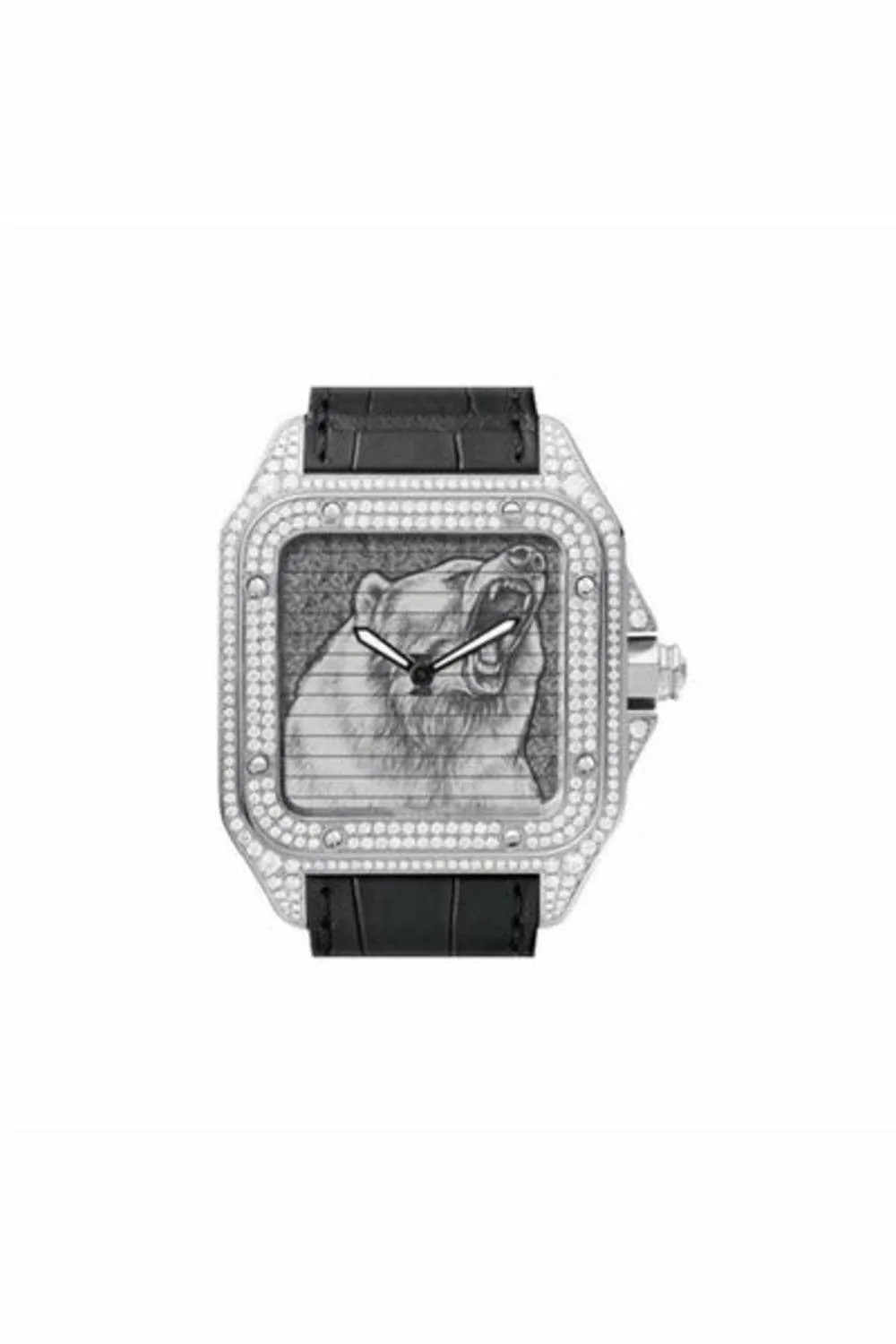 cartier santos triple 100 men's watch limited edition 50pcs ref. wm505024