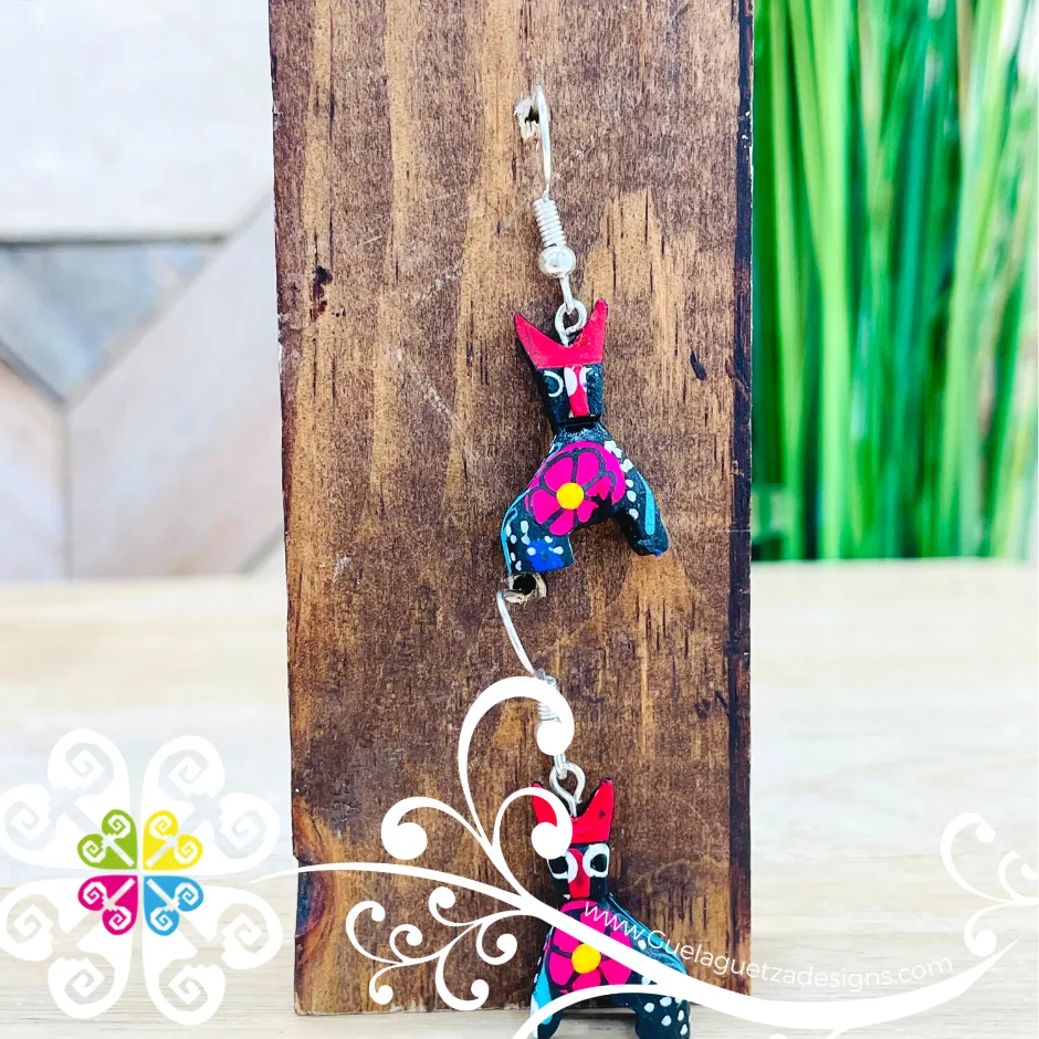 Cat Alebrije - Artisan Earrings