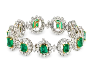 Colombian Emerald and Diamond Bracelet