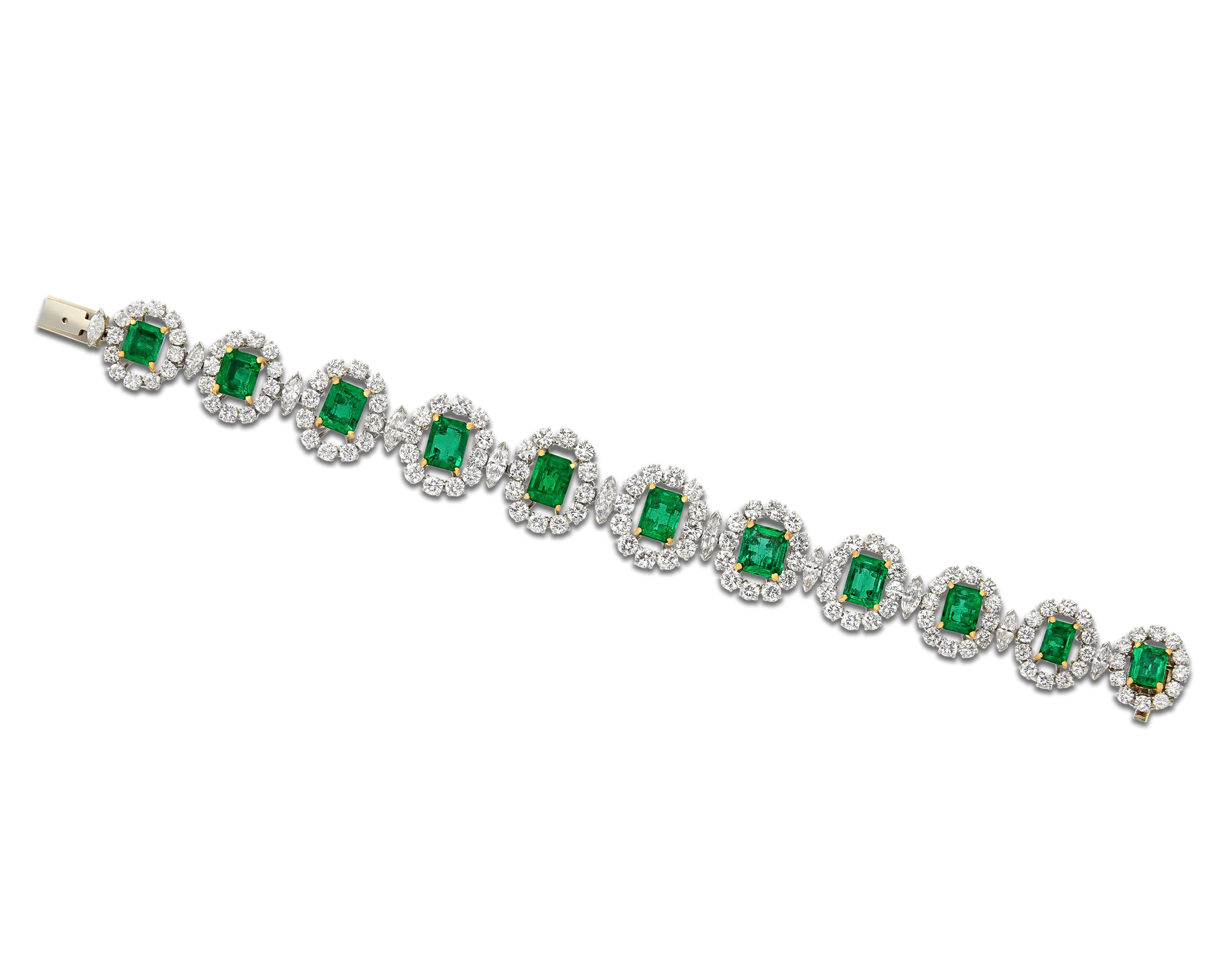 Colombian Emerald and Diamond Bracelet