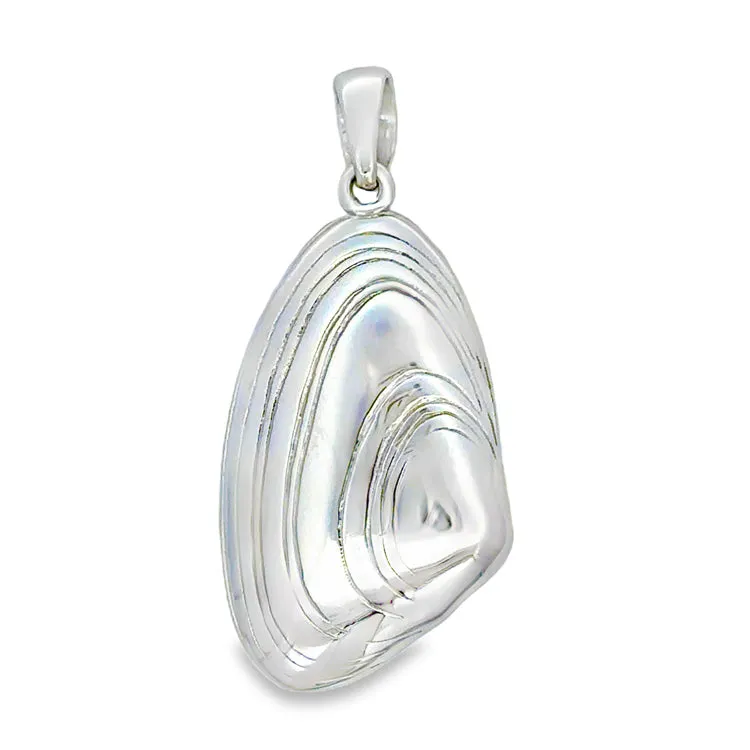 Coquina Shell Pendant, Sterling