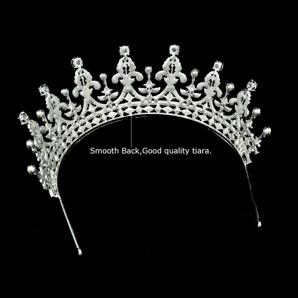 Crystals wedding bridal classic tiara crown diadem  05365R