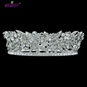 Cubic crystals wedding  bridal royal tiara diadem crown JHA3205B