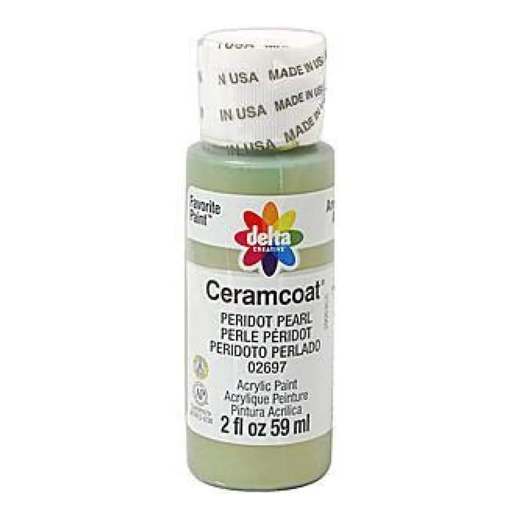 Delta - Ceramcoat Acrylic Pearl Paint 2Oz - Peridot*