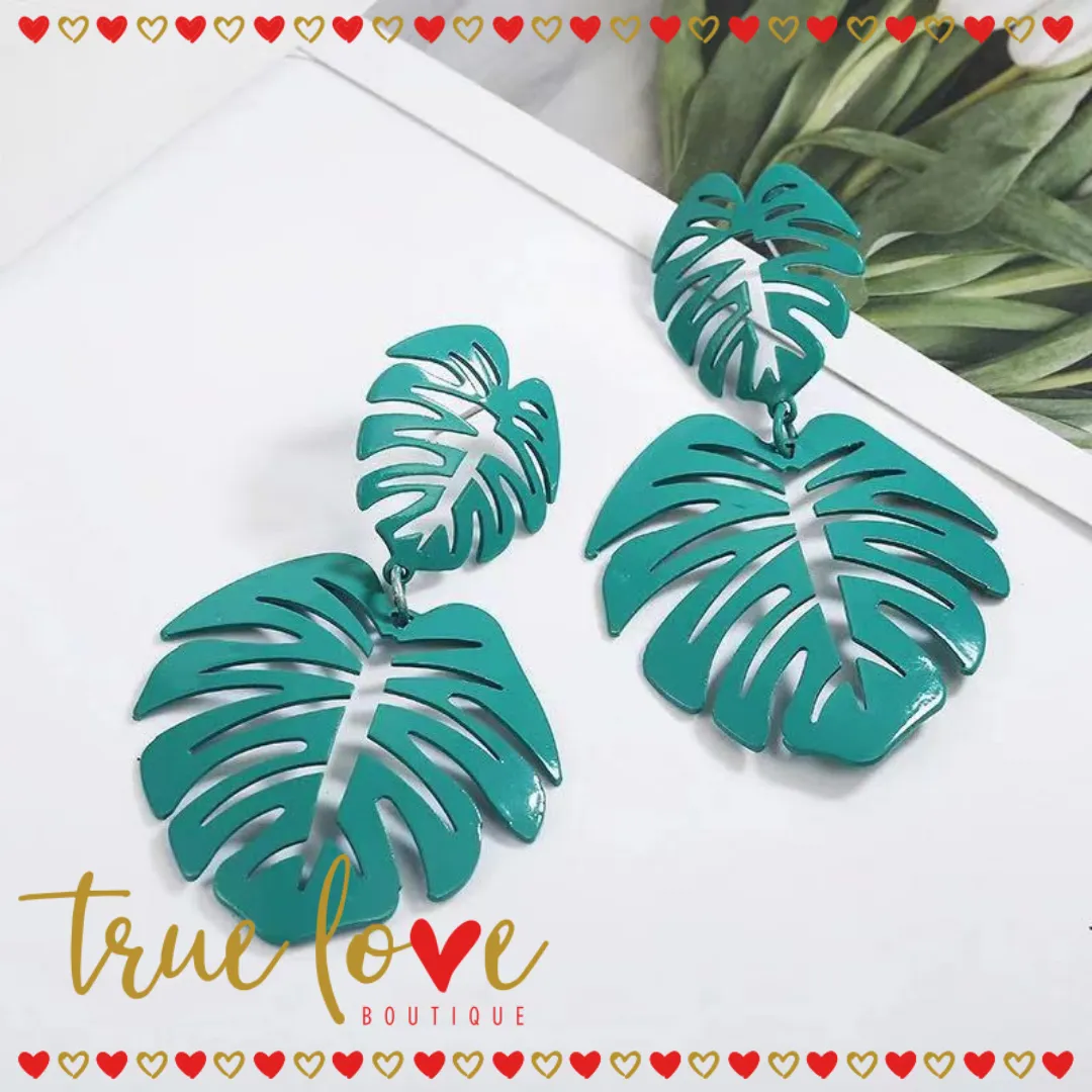 Earrings Leaf