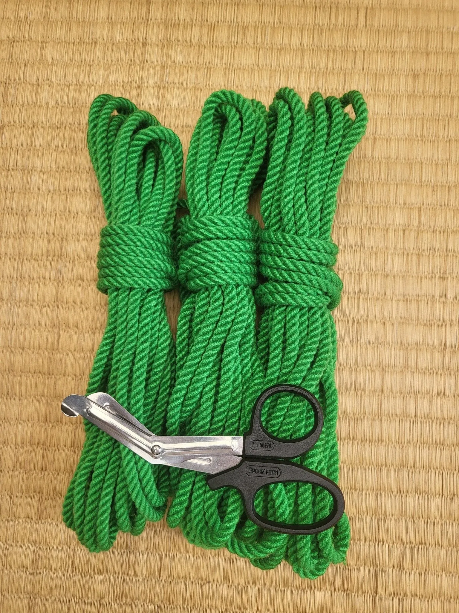 Emerald Green Bondage Rope in Bamboo