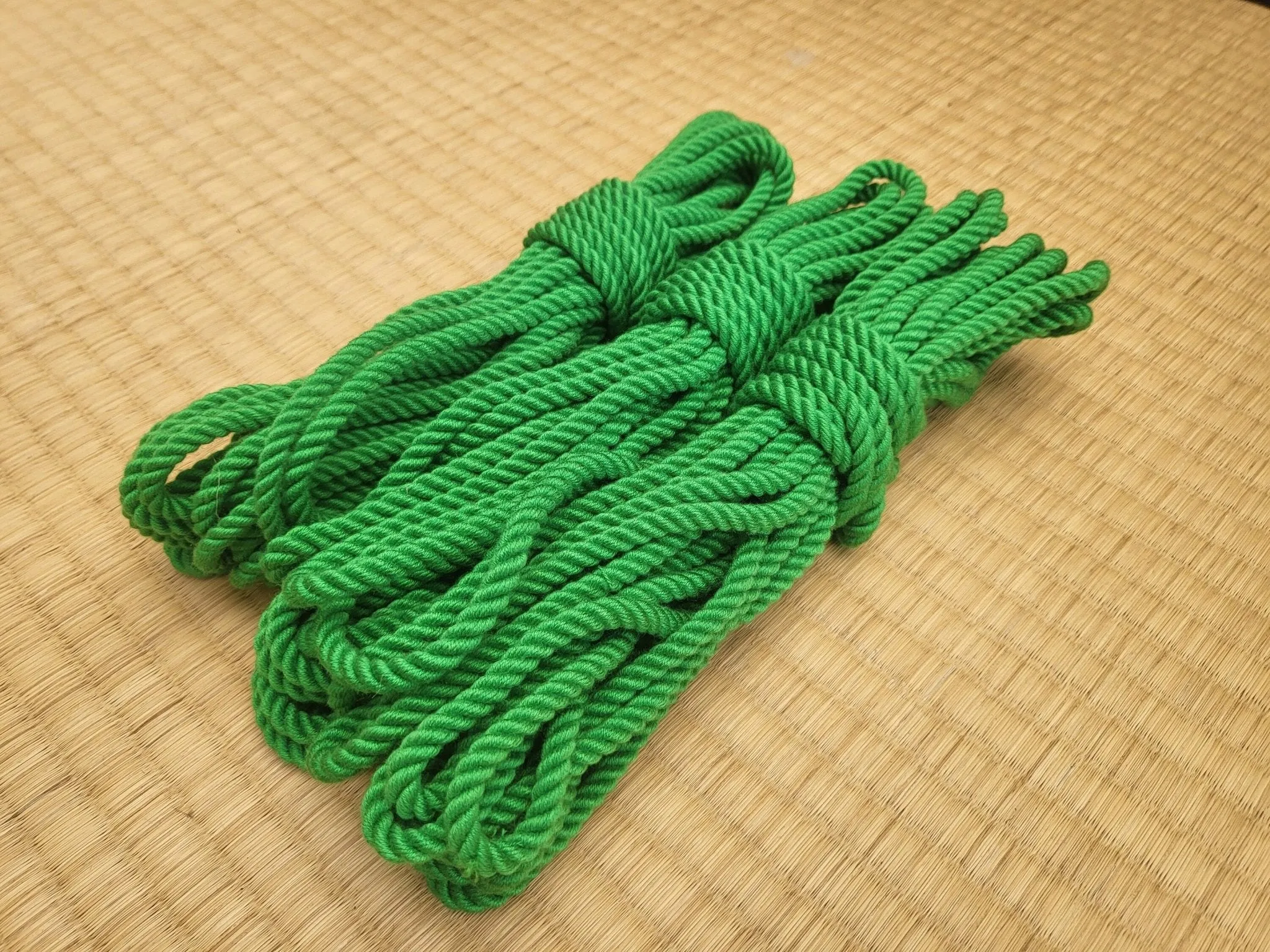 Emerald Green Bondage Rope in Bamboo