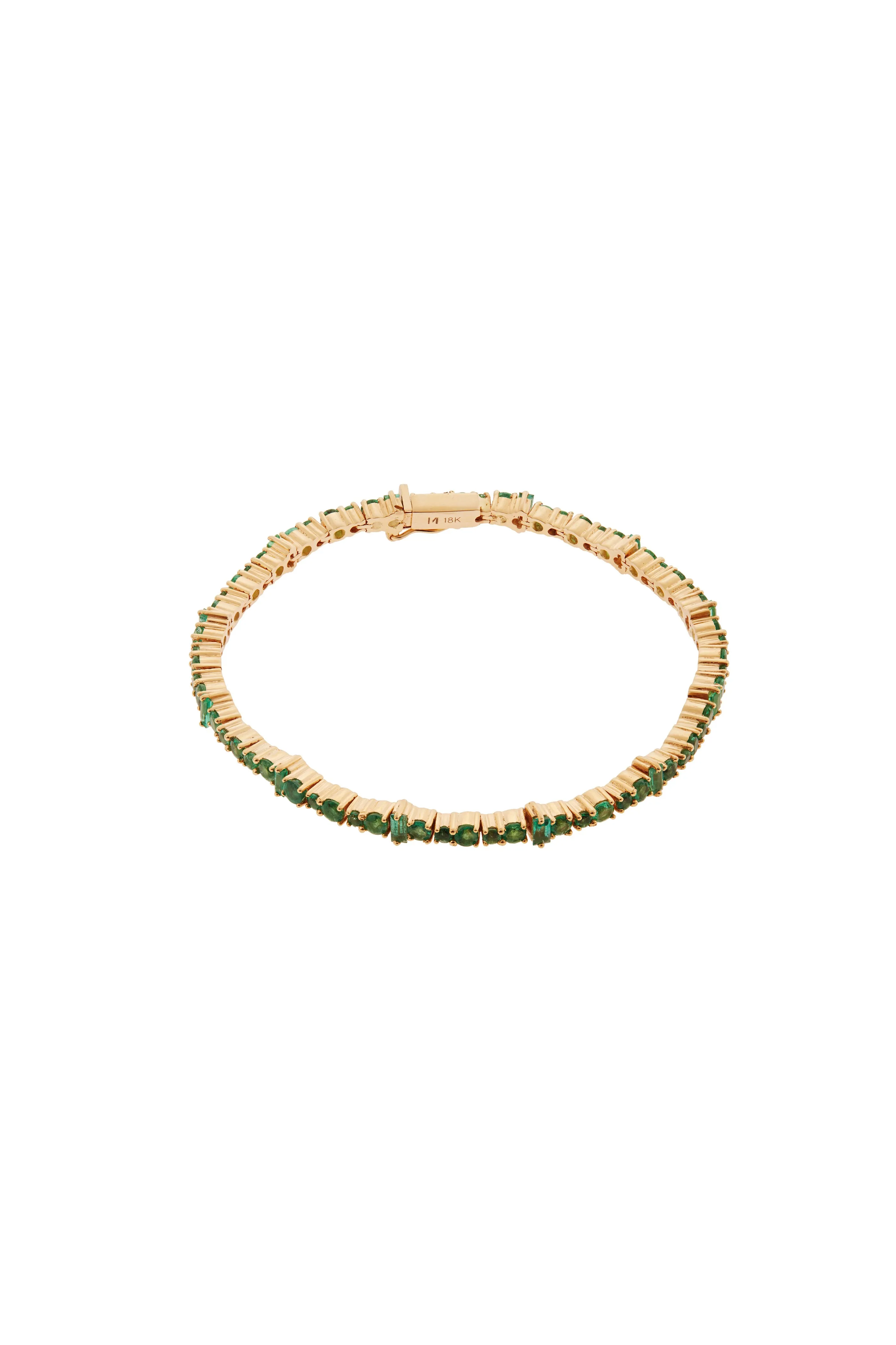 Emerald Rivulet Spread Bracelet