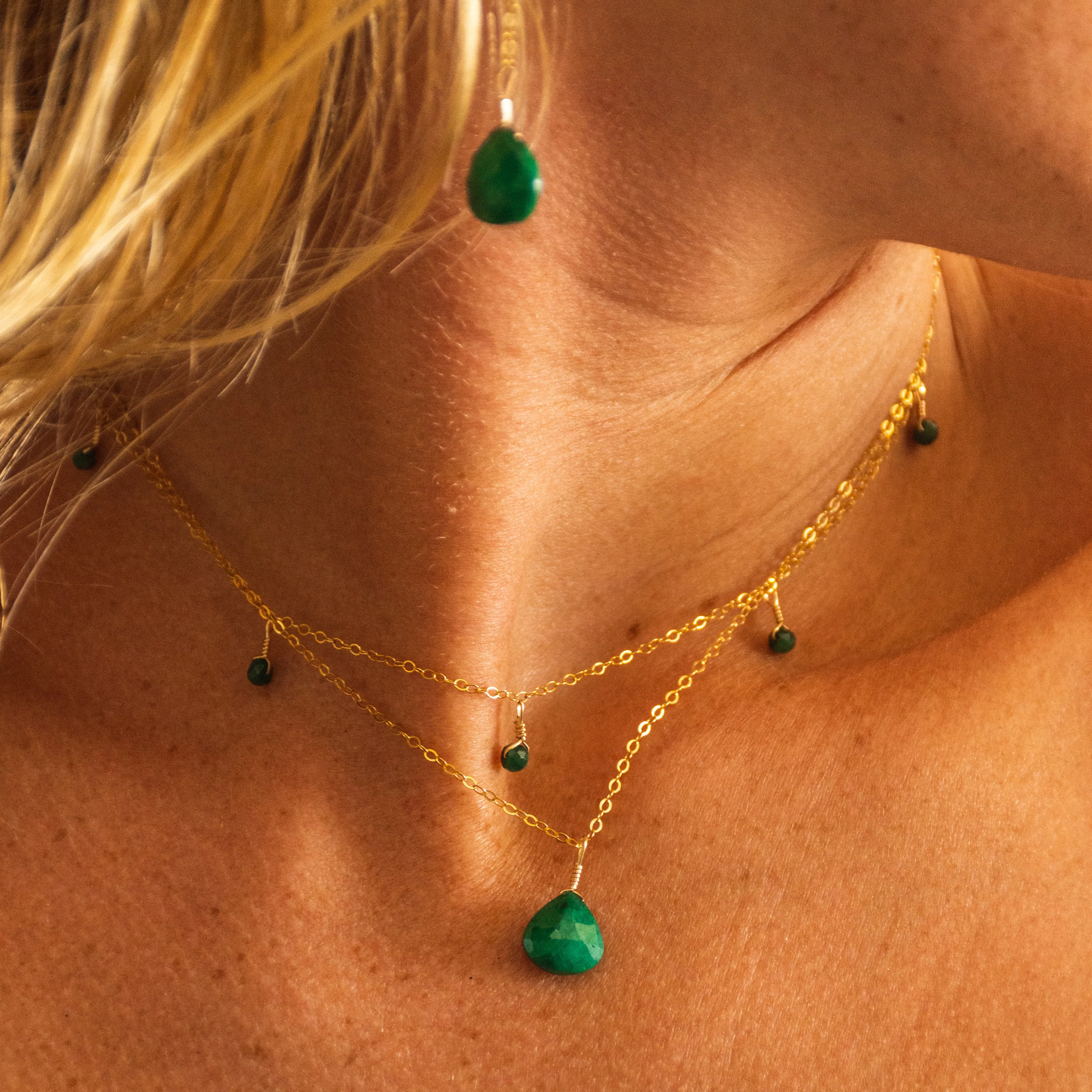 Emerald Statement Necklace