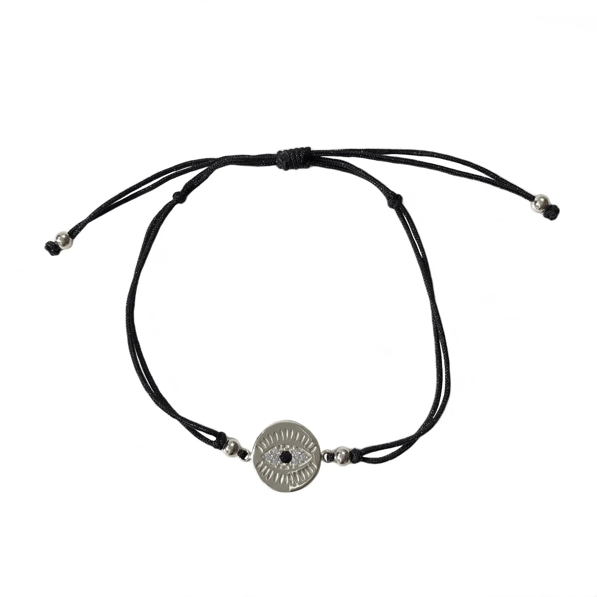 Evil Eye Disc Thread Bracelet