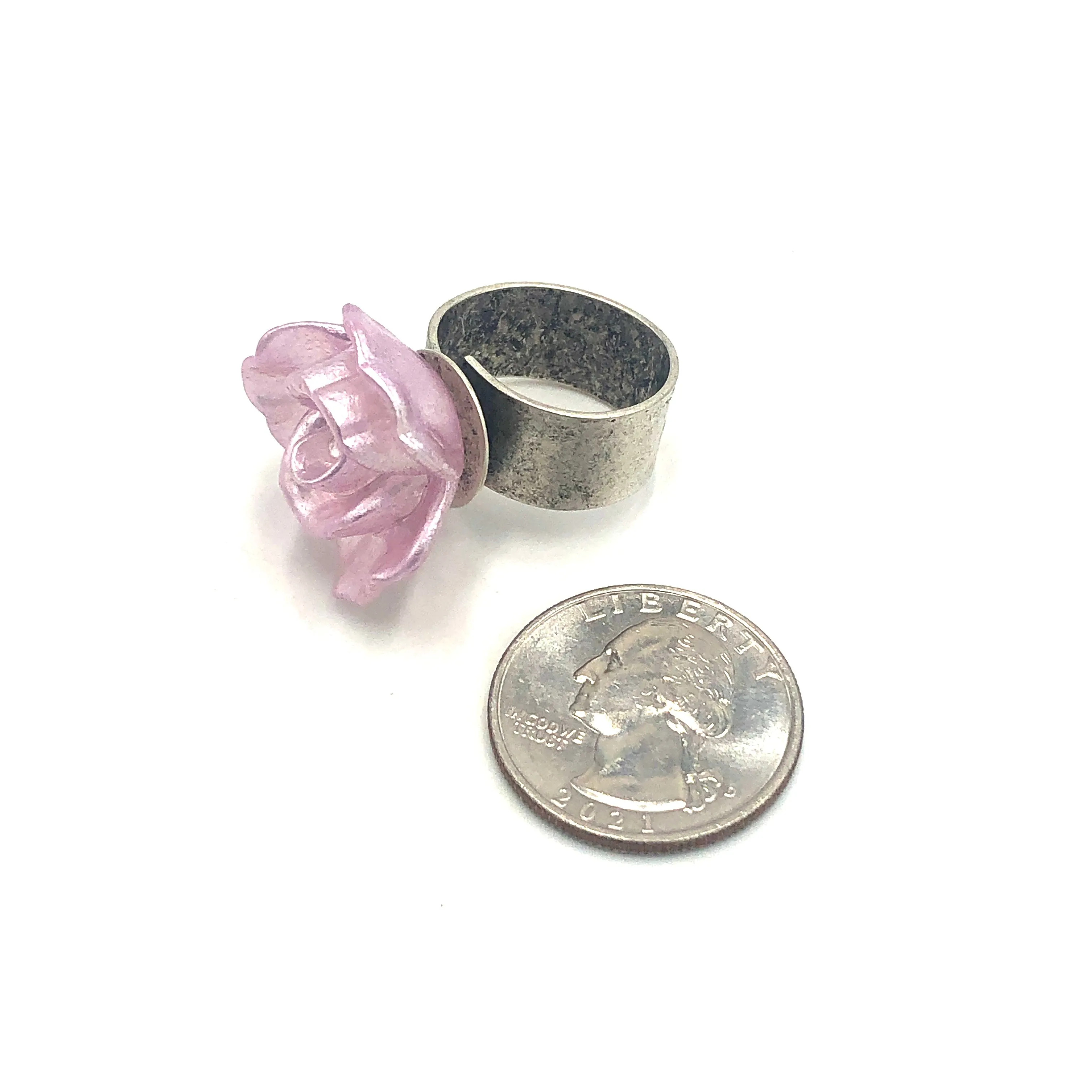 Flower Mini Corsage Cocktail Ring