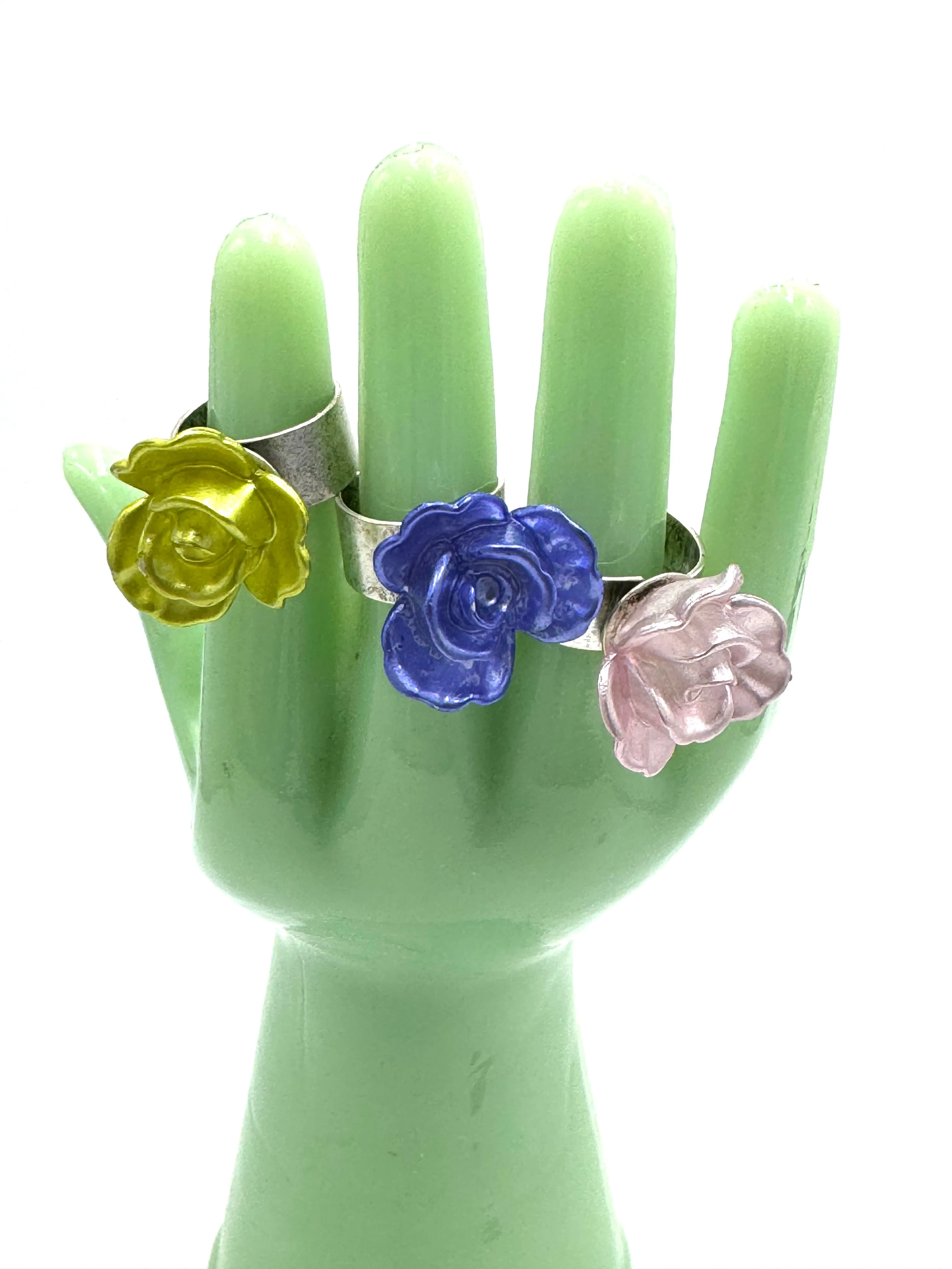 Flower Mini Corsage Cocktail Ring