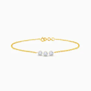 Gold Classic Glamour Diamond Bracelet