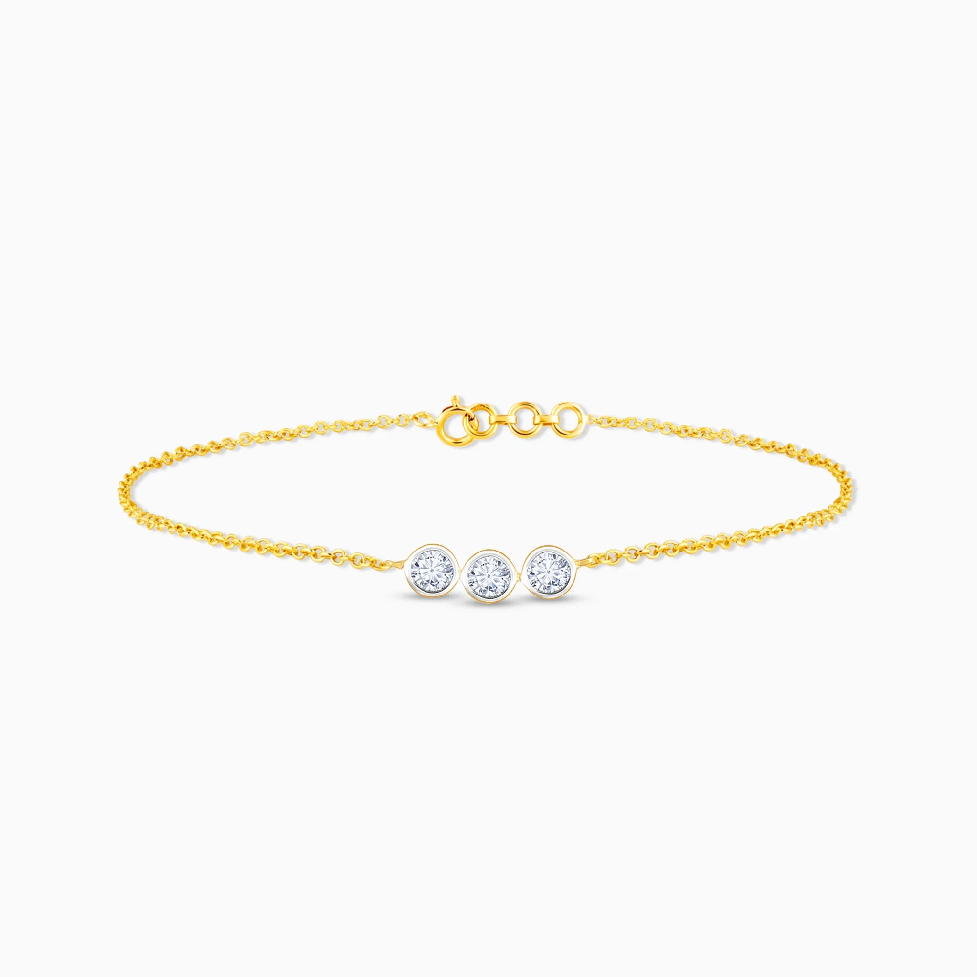 Gold Classic Glamour Diamond Bracelet