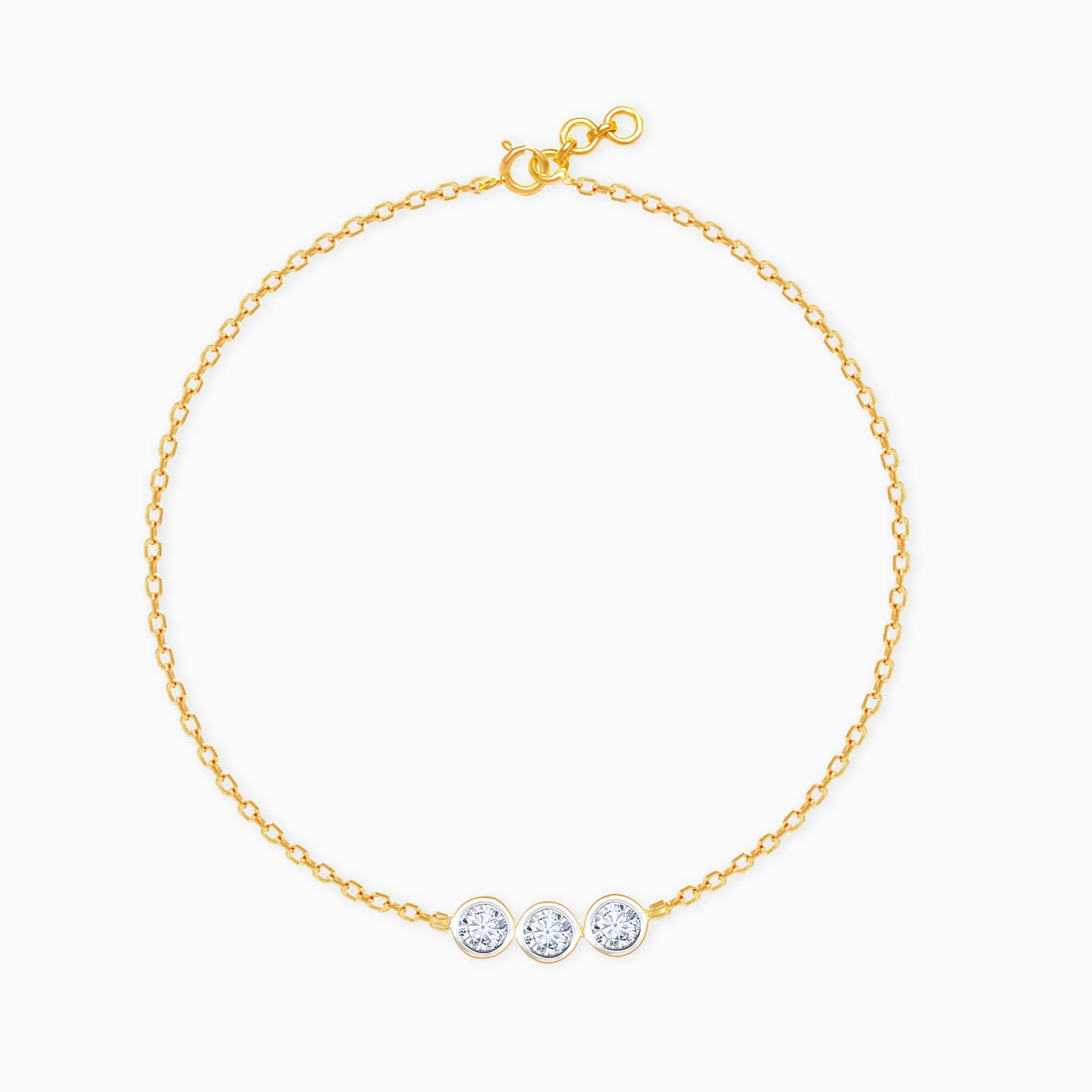 Gold Classic Glamour Diamond Bracelet