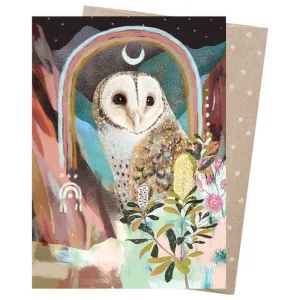 Greeting Card - Masked Owl