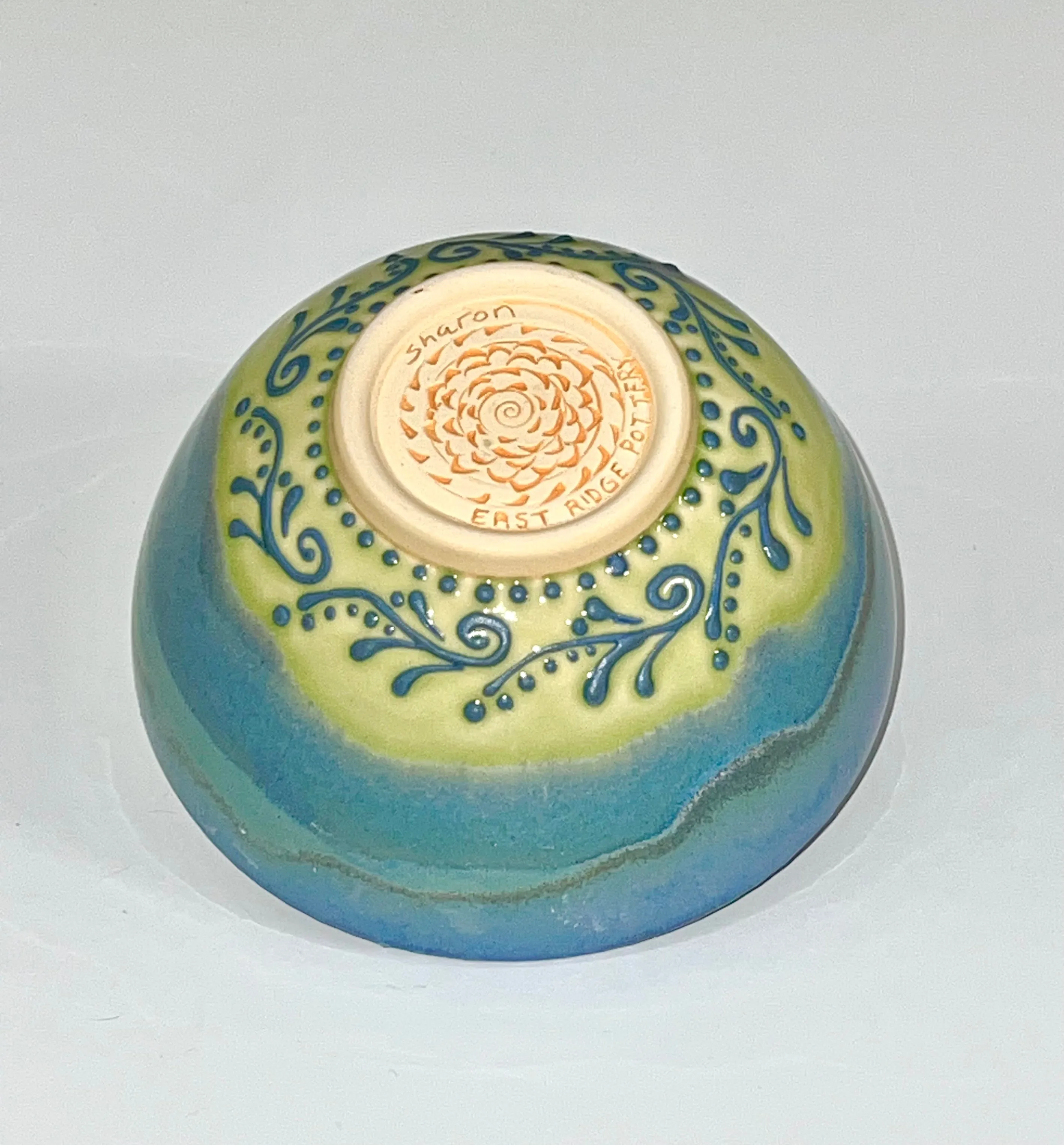 Handmade Blue Bliss Pottery Soup Bowl