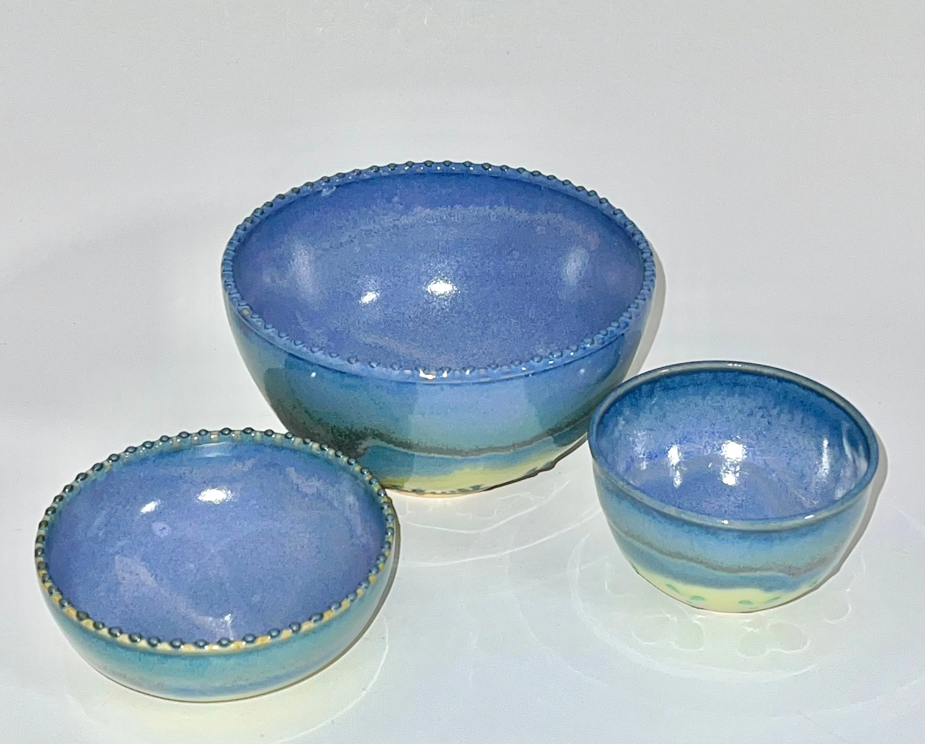 Handmade Blue Bliss Pottery Soup Bowl