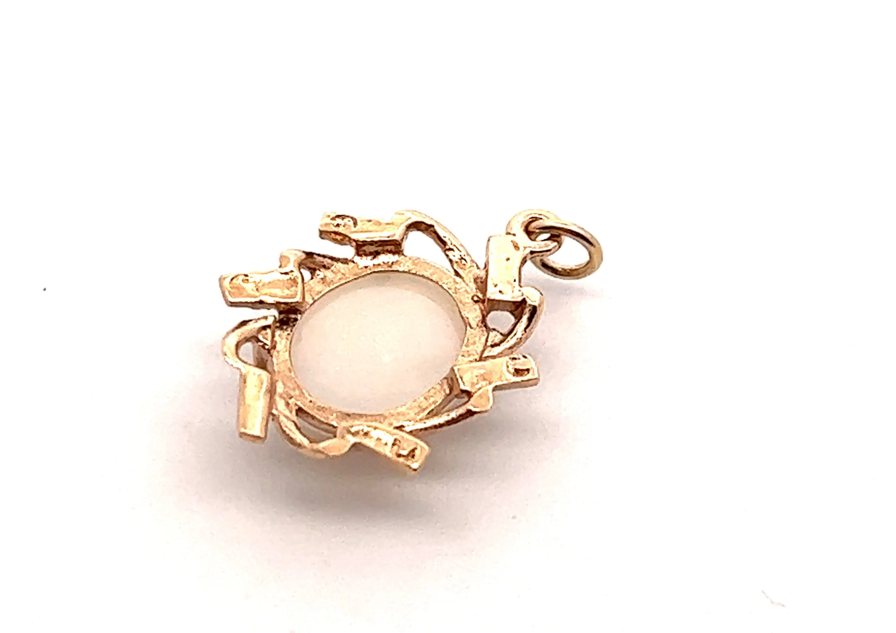 Light Opal 9ct Yellow Gold Pendant